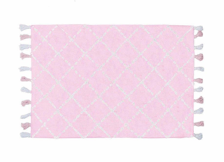 Alfombra Infantil Algodón 100% Lavable Baby Tanger Aratextil Rosa - Nanetes #